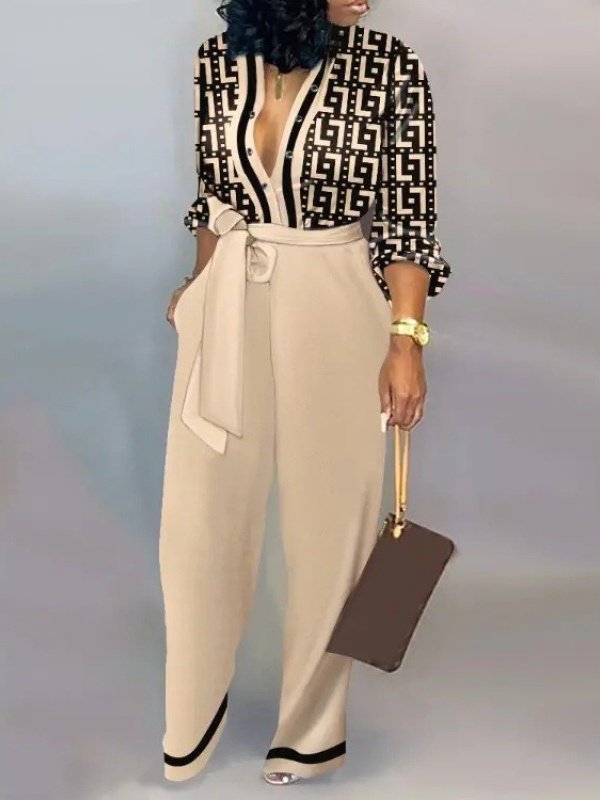 Women Striped Mock Neck Sleeveless Casual Summer Jumpsuit