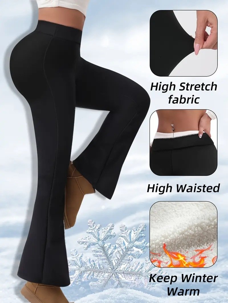 Women Plain Long Elastic Waist Pants Casual Spring/Fall Trousers