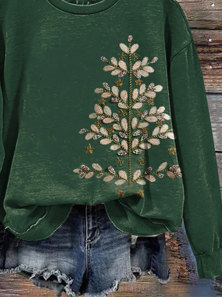 Women Floral Crew Neck Printing Casual Spring/Fall Long Sleeve Sweatshirt