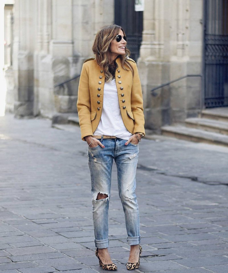 Women Spring/Fall Outerwear Vintage Split Joint Plain Long Sleeve Shawl Collar Jacket