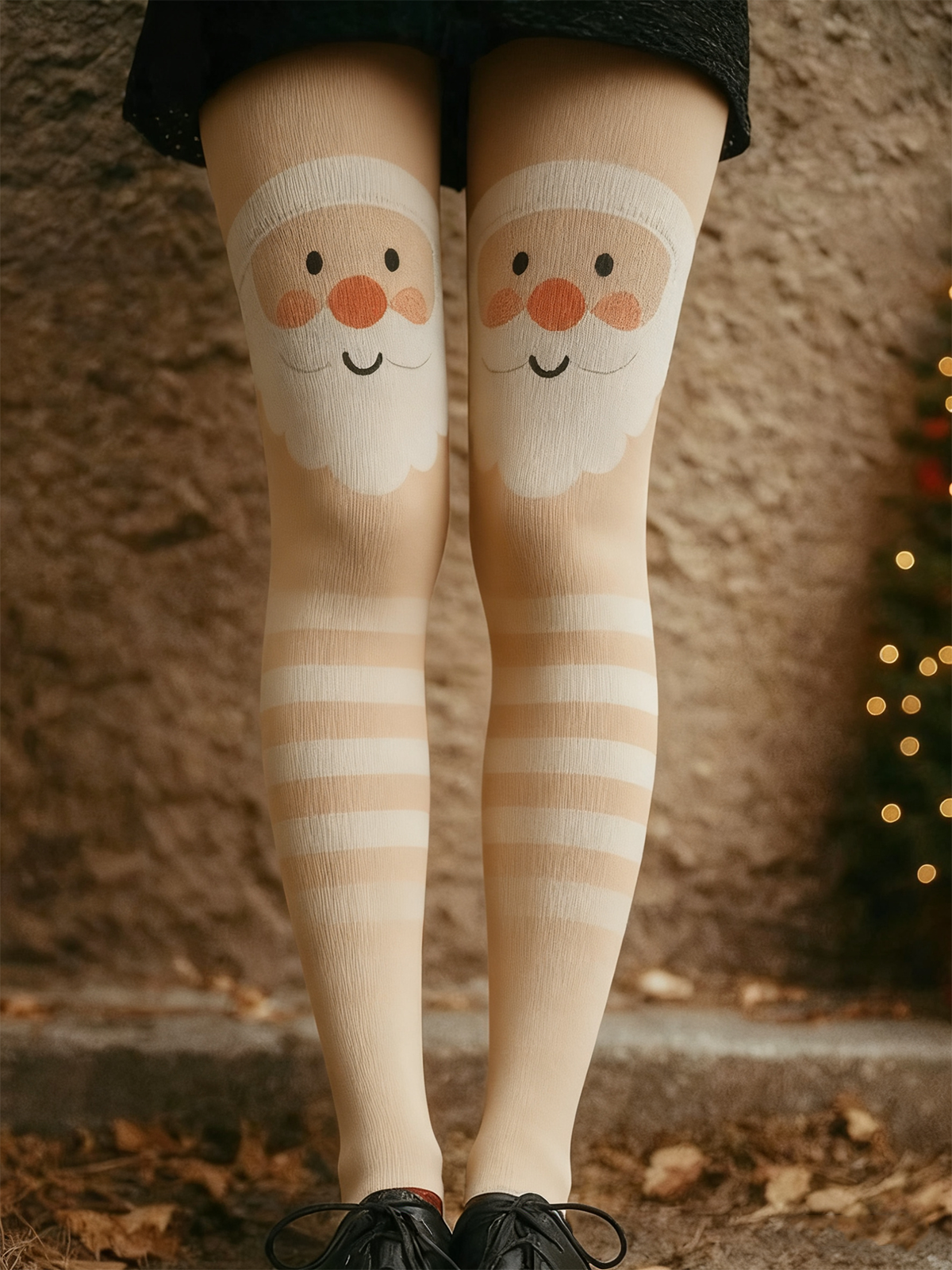 Women Christmas Vintage Spring/Fall Ankle Pants Leggings