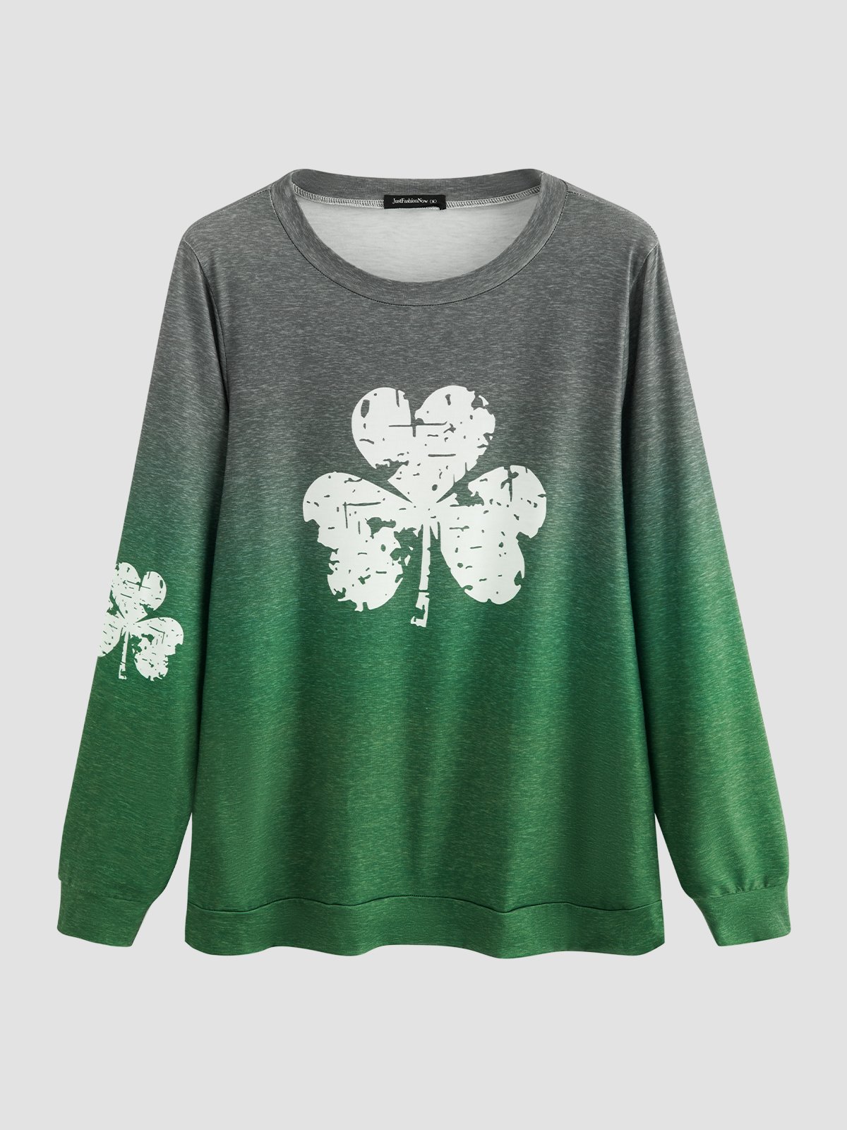 JFN Crew Neck Shamrock Casual Sweatshirt