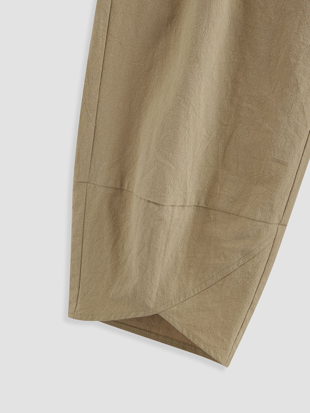 JFN Cotton & Linen Solid Casual Pants