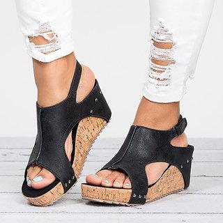 plus size wedge sandals