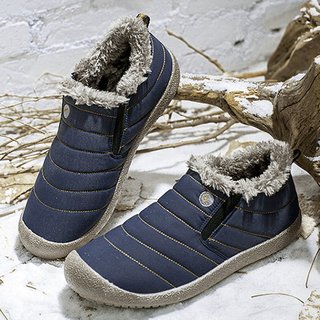 unisex waterproof fur lined snow boots