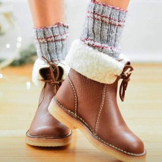 mid calf boots with fur