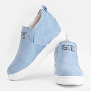 slip on wedge sneakers faux suede wedge heel casual sneakers