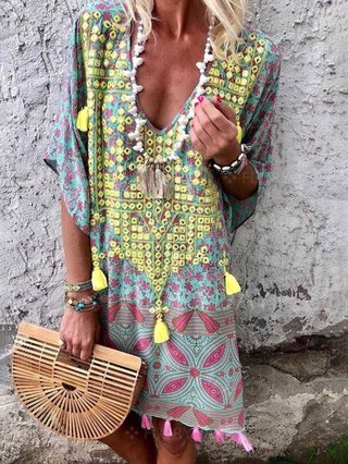 womens boho summer dress