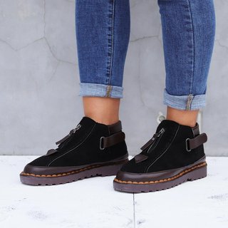 womens new style chelsea platform flat bottom martin ankle boots