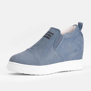 fashion letter slip on wedge sneakers