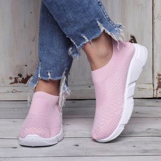breathable elastic cloth sneakers