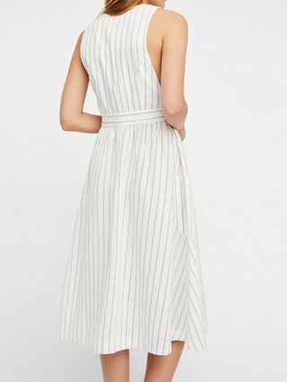 Justfashionnow Party Dresses Casual Dresses Work V Neck Sleeveless