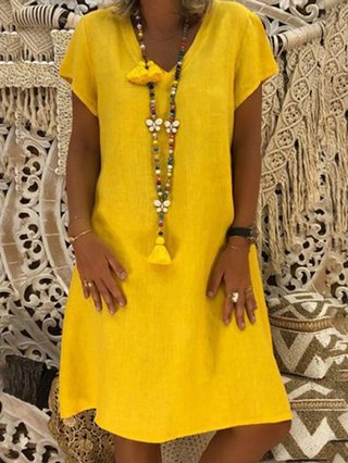 short sleeve summer dresses plus size
