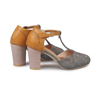 vintage color block sandals