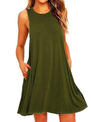 a line casual summer dress