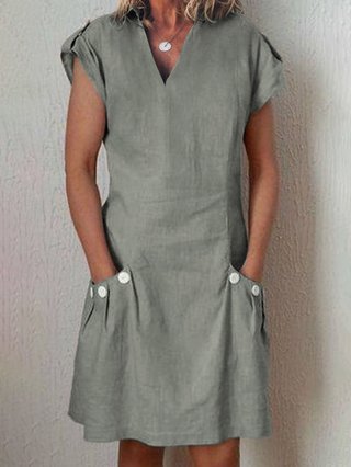 Justfashionnow Summer Dresses 1 Sundress Daily Shift Shirt Collar