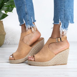 peep toe slingback espadrilles