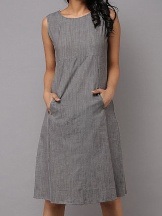 Summer Dresses Sundress Casual Dresses Daily Crew Neck Sleeveless