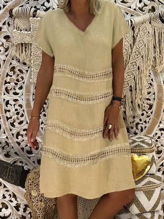 Justfashionnow Shirt Dress 1 Casual Dresses Daily Shift V Neck