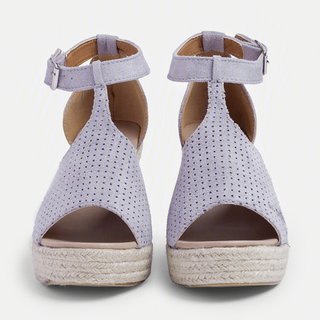 espadrille wedges adjustable buckle sandals