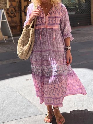 boho floral maxi