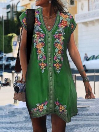 Justfashionnow Summer Dresses 1 Shirt Dress Daily Shift V Neck