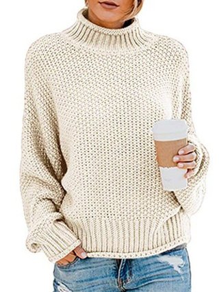 Plus Size Knitted Women 2019 Fall Pullover Sweaters