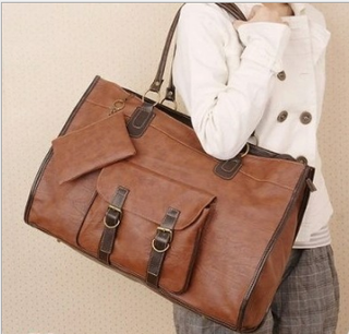 Vintage Women Pu Leather Large Bags Shoulder Handbag Travel Tote Purse Book Vintage Women Pu Leather Large Bags Shoulder Handbag Travel Tote Purse Book
