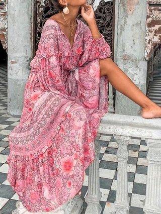 cotton boho dress