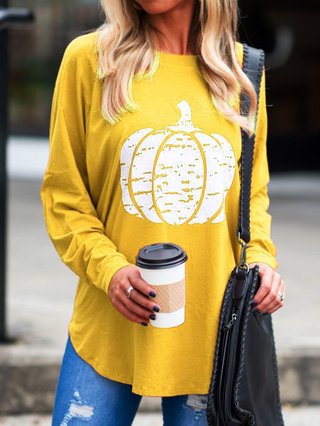 Casual Abstract Long Sleeve T Shirts Justfashionnow Com