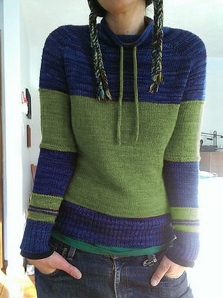 Color Block Crew Neck Acrylic Casual Sweaters Justfashionnow Com