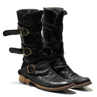 vintage low heel boots