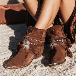 boho ankle booties