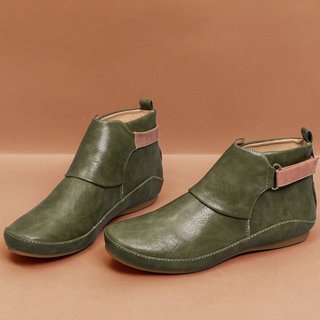 soft leather booties