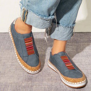 slide hollow out round toe sneakers