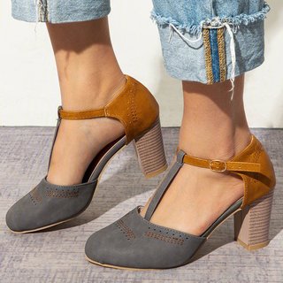 vintage color block sandals