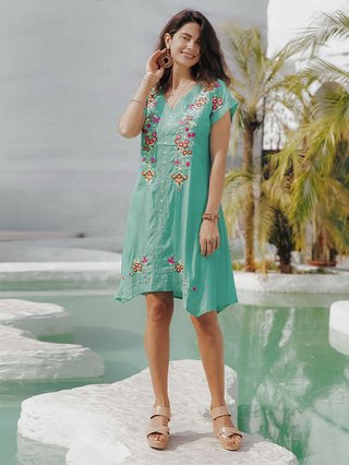 Womens summer shift dresses discount