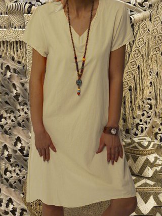 summer dress with sleeves casual