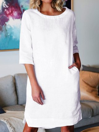 Justfashionnow Summer Dresses Casual Dresses Daily Shift Crew Neck