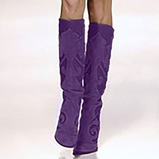 over the knee boots purple