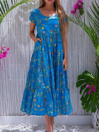Justfashionnow Sundress 1 Floral Dresses Daily Round Neck Floral