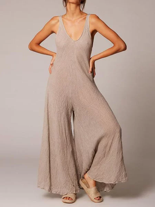 Sleeveless Cotton Jumpsuits Rompers Justfashionnow Com