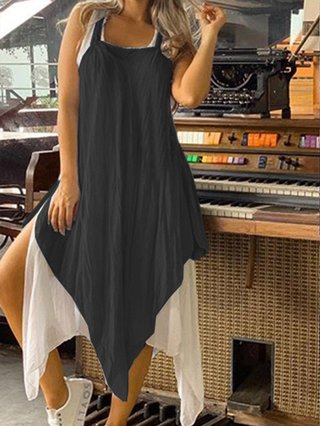 Justfashionnow Summer Dresses Shirt Dress Daily Shift Square Neck