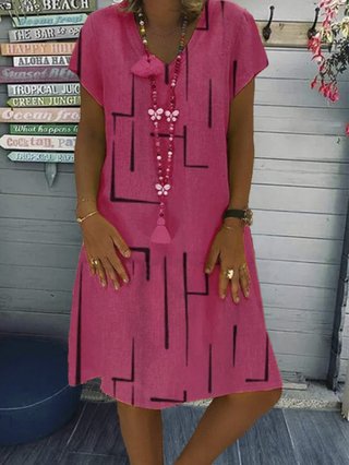 Cotton Blend Casual Midi Dresses Justfashionnow Com