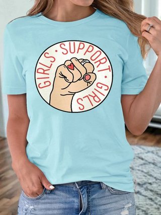 Short Sleeve Cotton Blend Casual T Shirts Justfashionnow Com