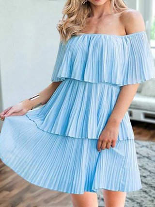 Justfashionnow Sundress Casual Dresses Going Out One Shoulder