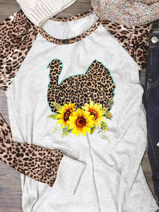 As Picture Long Sleeve Round Neck T Shirts Justfashionnow