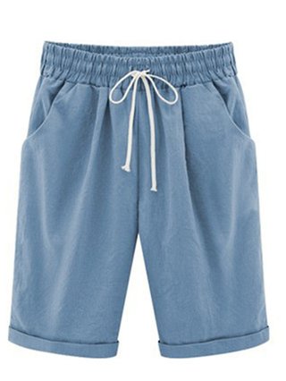 womens plus cotton shorts