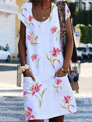 Justfashionnow Summer Dresses 1 Floral Dresses Holiday Round Neck
