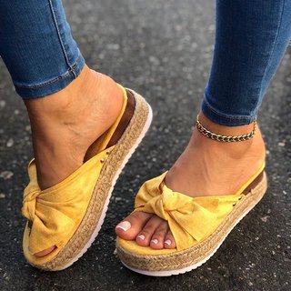 Justfashionnow Sandals Open Toe Wedge Heel Leopard Casual Sandals